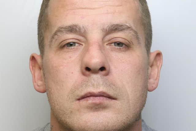 Brenden Kennedy was jailed for 18 months for injuring a woman by throwing a bar stool at her at Girnhill Lane Working Men's Club.