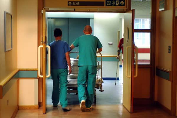 Across England there were 12,896 people in hospital with Covid as of February 1. Picture: PA.