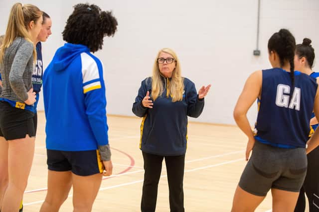 GEARING UP: Leeds Rhinos' new coach Tracey Robinson in training.
Picture: Bruce Rollinson.