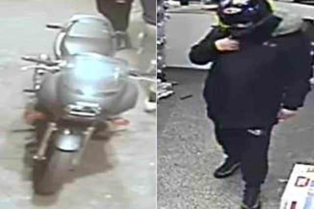 Detectives hope someone may recognise the pair from their clothing and build and the silver bike (Photo: WYP)