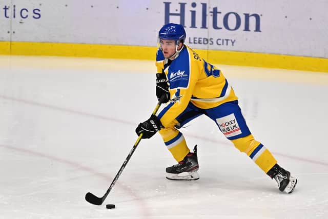 Ben Solder will be missing from Saturday's Leeds Knights line up to face Peterborough Phantoms at home due to being required by parent club Mancheter Storm in the EIHL. Picture: Bruce Rollinson