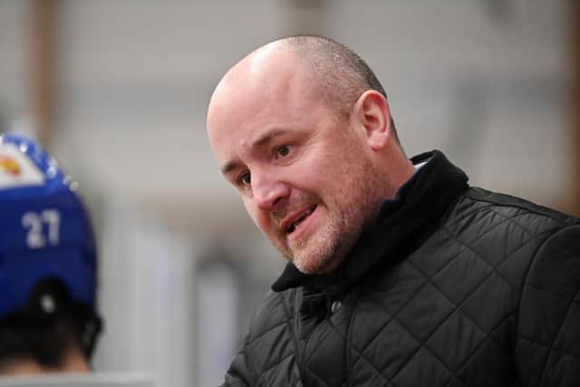 Leeds Knights coach Ryan Aldridge saw his team's three-game winning run ended by Basingstoke Bison. Picture: Bruce Rollinson