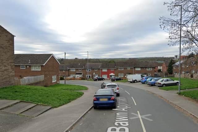The fire service was called to a house in Bawn Approach, Farnley. Photo: Google.
