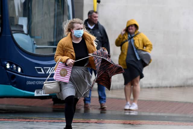 Gusts have reached up to 45mph in Leeds over the weekend