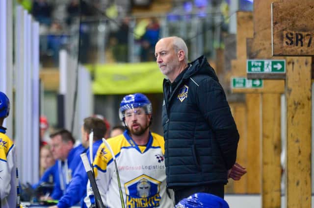 NEW CHALLENGE: Dave Whistle, behind the bench during his time as head coach of Leeds Knights. Picture: James Hardisty