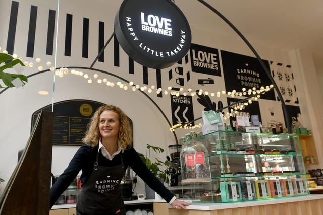 Love Brownies offers award-winning chocolate brownies baked by hand in Yorkshire. Owner and head baker Chantal Teal launched the business on her kitchen counter in Ilkley in 2009 and it now boasts 17 shops and cafés across the country, as well as an online store. Its new flagship Leeds shop is located in Victoria Gate.