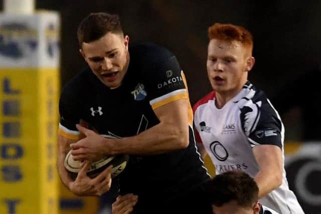 Winger Harry Juke touched down first and last for Leeds Tykes in their National League One defeat at Plymouth Albion. Picture: Simon Hulme/JPIMedia.