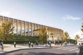An artist's impression of what the new Leeds Bradford Airport will look like, if the plans are given the green light by a planning inspector in September