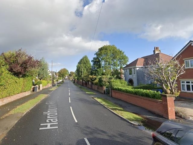 Hardhorn Road took both the ninth and tenth spot on the list, with prices averaging £607,307	at one part of the road, and £598,333 at the other