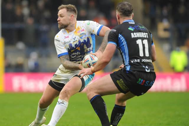 Rhinos' Blake Austin will miss Saturday's clash with his old club Warrington. Picture by Steve Riding.