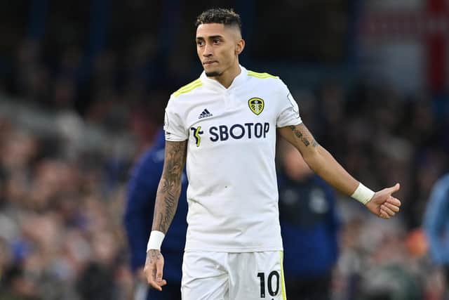 Leeds United winger Raphinha. Pic: Getty
