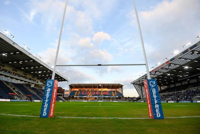 The first Super League game to be shown live on free-to-air television will be Leeds Rhinos' clash with Warrington Wolves at Headingley on Saturday. Picture: Will Palmer/SWpix.com.