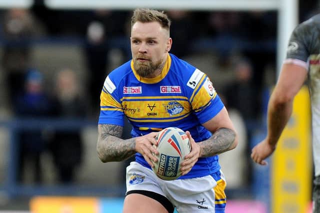 Leeds Rhinos' Blake Austin will miss Saturday's game against Warrington Wolves due to suspension. Picture: Steve Riding.