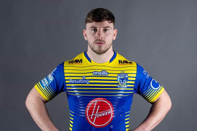 Aidan Sezer is relishing coming up against players such as George Williams, above, when Leeds Rhinos play Warrington on Saturday. Picture: Allan McKenzie/SWpix.com.