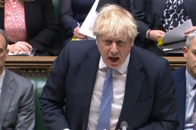 Boris Johnson speaks during Prime Minister's questions (Photo: House of Commons/PA Wire)