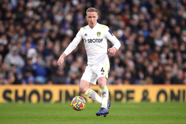 BACK ON THE BENCH: Whites head coach Marcelo Bielsa opted to have the returning Adam Forshaw, above, amongst his substitutes and not in the XI in Wednesday's Premier League clash at Aston Villa. Photo by George Wood/Getty Images.