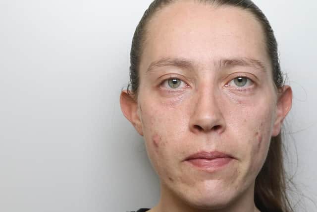 Donna Abbott, 28, is a suspect in relation in relation to five incidents and is also wanted on court warrants, police said.