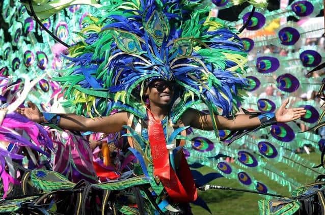 Leeds West Indian Carnival Queen Tahiela Odain Hamilton pictured in August 2019. Photo: Simon Hulme.