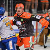 Brandon Whistle will ice in the Elite League with the Sheffield Steelers this weekend. Picture: Dean Woolley / Steelers Media
