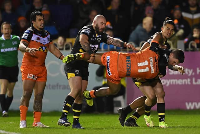 Kenny Edwards is upended. Picture by Bruce Rollinson.