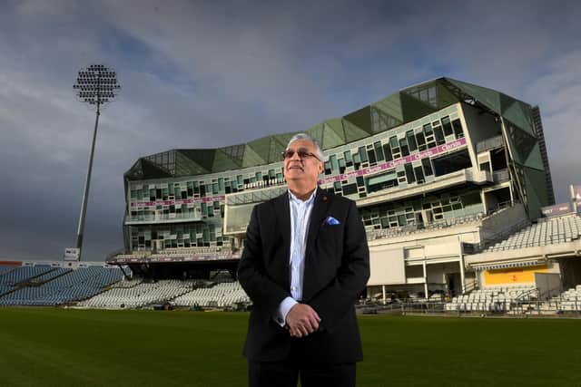 Lord Kamlesh Patel, when he was announced as the new Yorkshire County Cricket Club chairman. Picture: Simon Hulme
