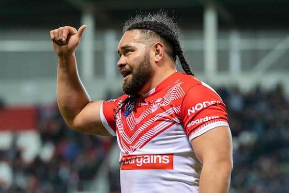 Tongan powerhouse Konrad Hurrell has joined St Helens from Rhinos. Picture by Allan McKenzie/SWpix.com.