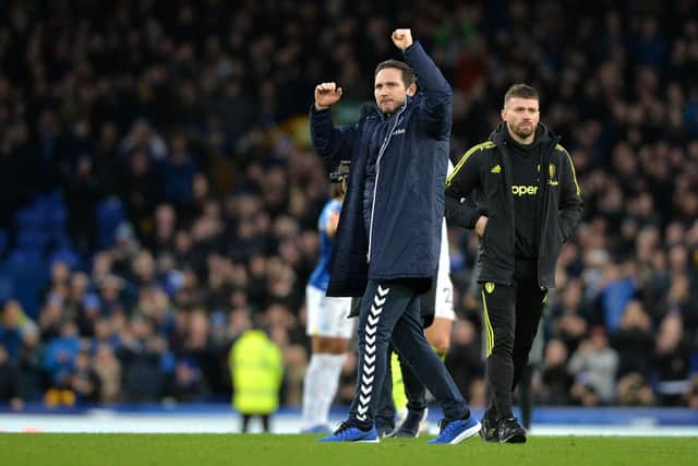 BIG WIN - Everton boss Frank Lampard was delighted with his team's efforts against Leeds United at Goodison Park. Pic: Bruce Rollinson