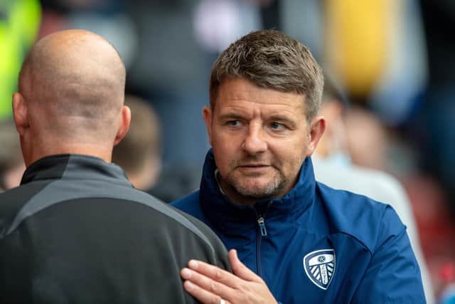 Leeds United Under 23s head coach Mark Jackson. Pic: Bruce Rollinson.