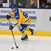 Adam Barnes enjoyed a productive weekend, scoring three goals and four assists as Leeds Knights overcame Raiders IHC and Peterborough Phantoms. Picture: Bruce Rollinson