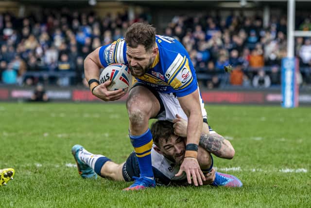 Debut: Aidan Sezer made his Super League debut for Leeds in the home defeat by Warrington. Picture: Tony Johnson