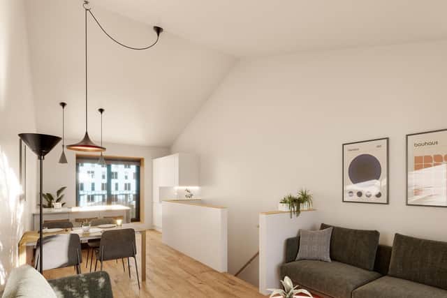The Central Place development is the latest set of properties in Citu's Climate Innovation District (CID). Pictured is one of the Landing Place three-bedroom homes which are available to move into from spring 2022.