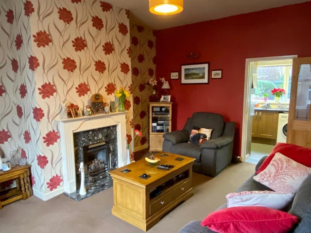 Looking from the lounge to the kitchen inside the property on Lees Hall Road, Dewsbury.