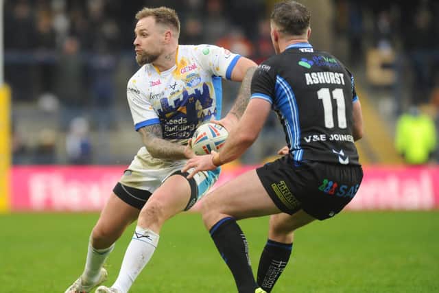 Blake Austin will make his Rhinos debut agianst Wigan after serving a one-game ban. Picture by Steve Riding.
