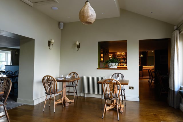Nigel's wife Kath, an interior designer, has designed the interior of the recently re-opened pub, which offers 60 covers plus a private dining room