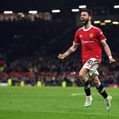 WARNING: From Manchester United's Bruno Fernandes ahead of Sunday's visit to Elland Road to face Roses rivals Leeds United. Photo by Gareth Copley/Getty Images.