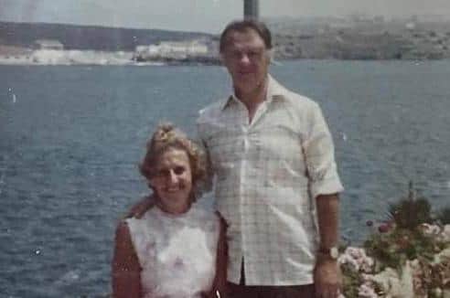 Irene with her late husband Frank.