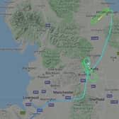 The live map from FlightRadar24 shows the path of the FR2047 Ryanair flight which departed at 11.10am this morning.
COPYRIGHT FLIGHTRADAR