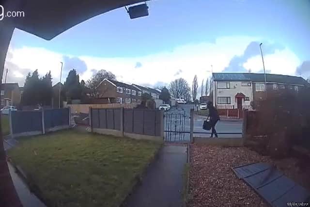 This shocking doorbell footage shows a woman's garden bench taking out four of her fence panels - only narrowly avoided by passing teenagers in Leeds.
cc Rachel O'Leary
