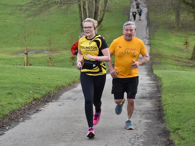 A Brid Road Runner tackles Sewerby Parkrun