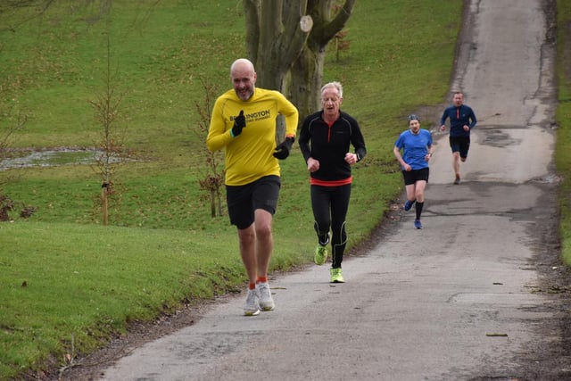 Martin Hutchinson, Bridlington Road Runners, in action at Sewerby Parkrun