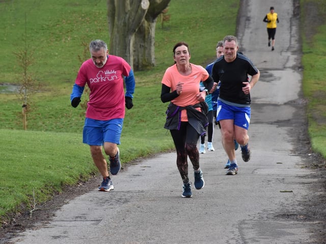 Action from the Sewerby Parkrun