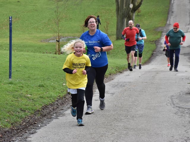 Action from the Sewerby Parkrun