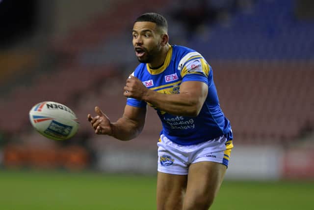 Leeds Rhinos captain Kruise Leeming is being encouraged to have more faith in his half-backs Blake Austin and Aidan Sezer. Picture: Bruce Rollinson.