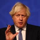 Boris Johnson is set to reveal his 'living with Covid' plan today. Picture: Getty