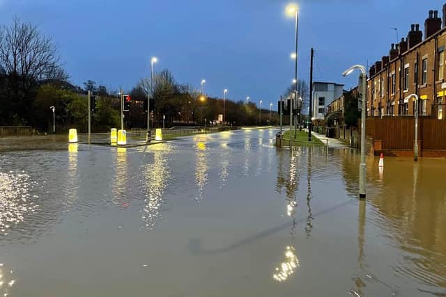 Flooding comes after heavy rain from Storm Eunice led to the River Aire bursting its banks. Picture: Fez Mazhar/Dr Drainage.