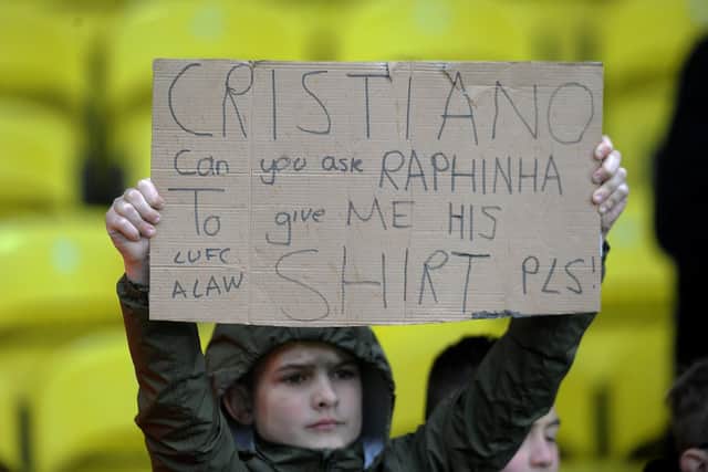A young fan with a special request.