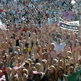 Crowds at Party in the Park Temple Newsam in 2004