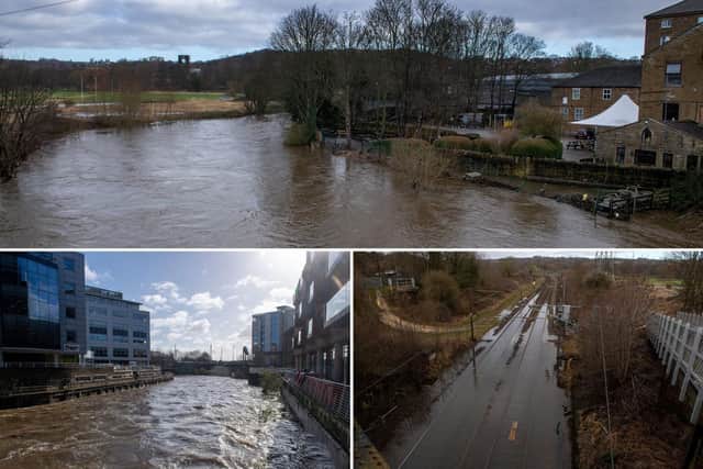Storm Franklin and Storm Eunice have caused flooding chaos across Leeds. Pictures: Bruce Rollinson.
