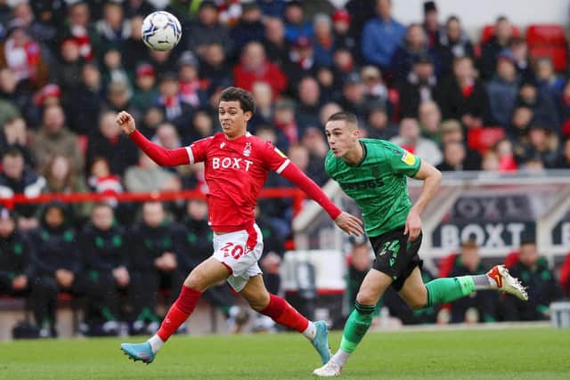 Nottingham Forest midfielder Brennan Johnson. Pic: Cameron Smith.
