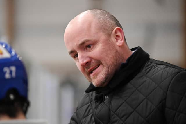 STCIKING AROUND: Fans are impressed with the job interim head coach Ryan Aldridge has done since taking over at Leeds Knights. Picture: Bruce Rollinson